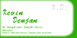kevin demjan business card
